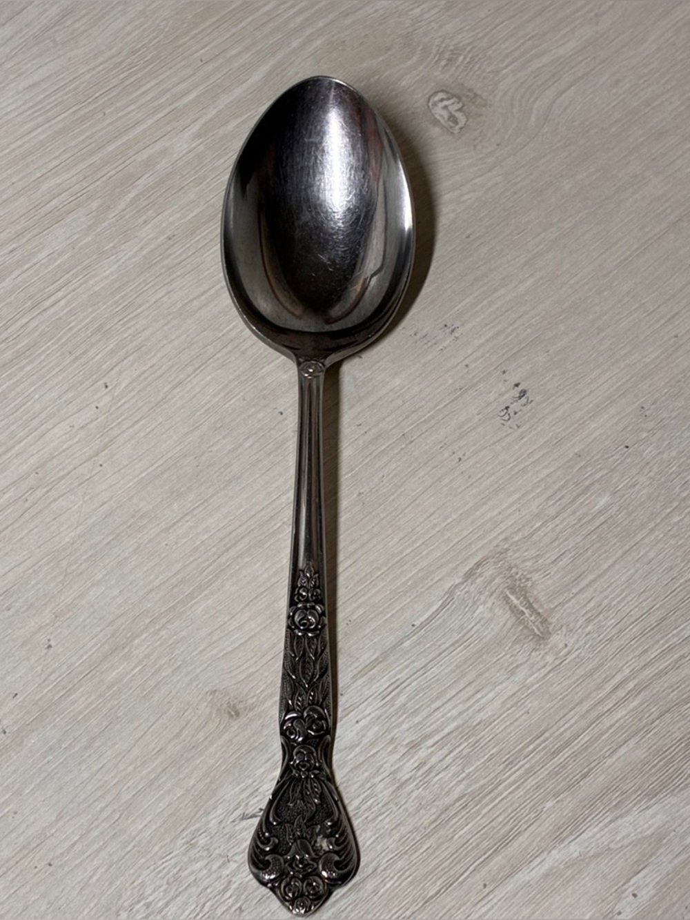 Versailles Oval Soup Table Spoon Floral Vintage Flatware Japan Stainless Steel